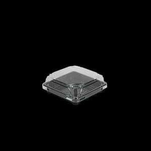 BR 사각 회,초밥용기 XYW-F01 블랙 (뚜껑+용기) PS재질/600개